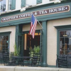 Storefront and Sign for Scottie's Coffee & Tea House