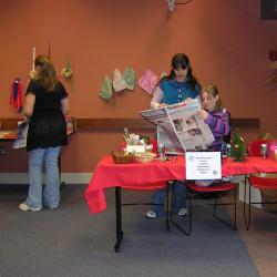 Teens at Welcome Table at the 2006 Holiday Bazaar