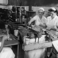 Workers at Worthington Foods Plant
