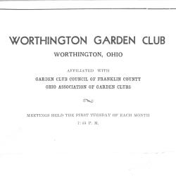Worthington Garden Club