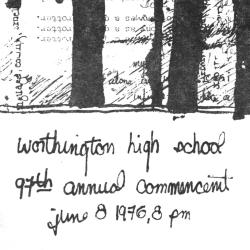 Worthington High School 97th Annual Commencement 1976
