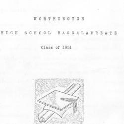 Worthington High School Baccalaureate: Class of 1951