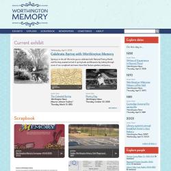 Worthington Memory Homepage, 2015-2025