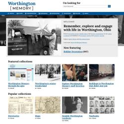 Screenshot of Worthington Memory Homepage, 2025