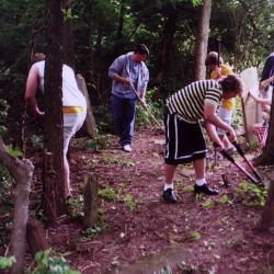 Youth Group Goodrich Cemetery Project