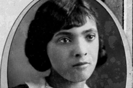 Photograph of Catharine Birkhead from 1924 Worthington High School class composite