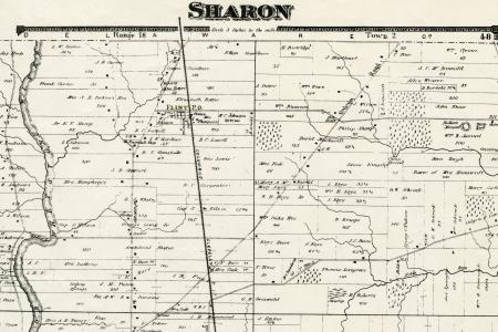 1872 Map of Sharon Township, Franklin County, Ohio