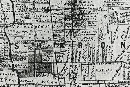 1883 Map of Sharon Township, Franklin County, Ohio