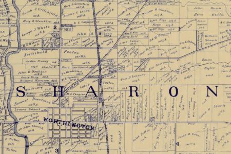 1895 Map of Sharon Township
