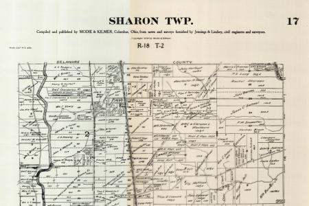 1910 Property Map of Sharon Township, Franklin County, Ohio