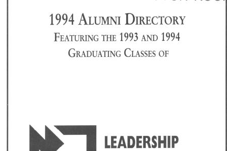 1994 Alumni Directory Featuring the 1993 and 1994 Graduating Classes of Leadership Worthington