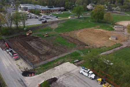Aerial Photo of Phase II Renovations at McCord Park