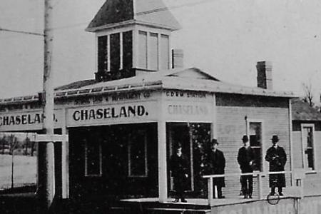 Chaseland Station for the Columbus, Delaware and Marion Interurban Line