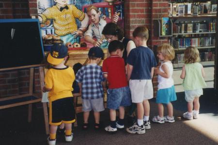 Children at Storytime with Rachel Alexander, Northwest Library