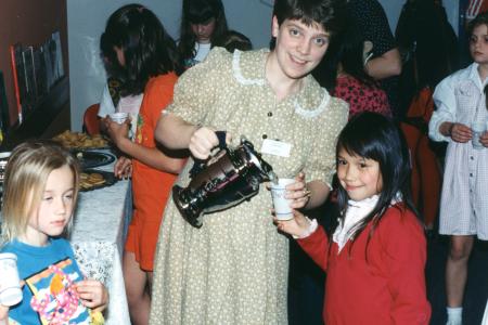 Karen Laird at the Northwest Library American Girl Storytime
