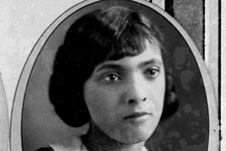 Photograph of Catherine Birkhead Trimble as a Senior at Worthington High School