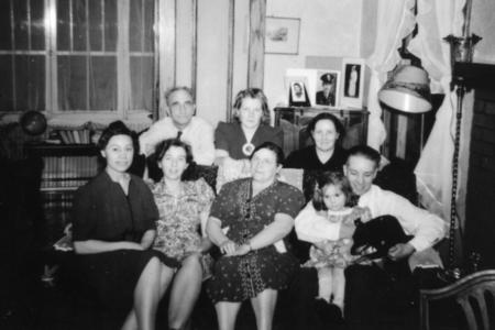 Photograph of Charles and Harriet Wing and Friends at 621 Morning Street