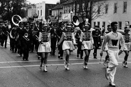 Photograph of Marching Band in Sesquicentennial Parade