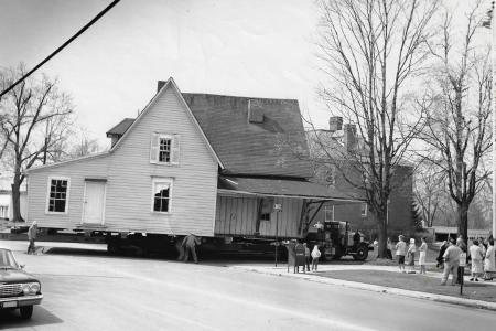 Photograph of President's House Moving to Short Street