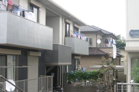 Photograph of houses in Sayama, Japan