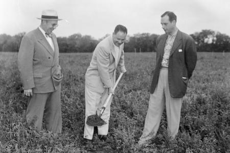 Photograph of the Groundbreaking of the Worthington Pool