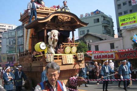Photograph of the Kawagoe Festival in Kawagoe, Japan
