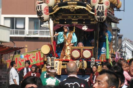 Photograph of the Kawagoe Festival in Kawagoe, Japan
