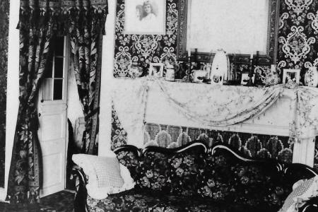 Photograph of the Parlor at the Weaver Home