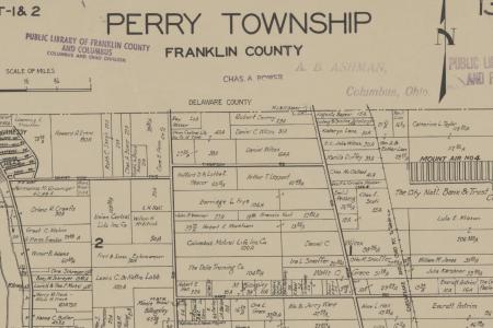 Property Map of Perry Township from before 1930