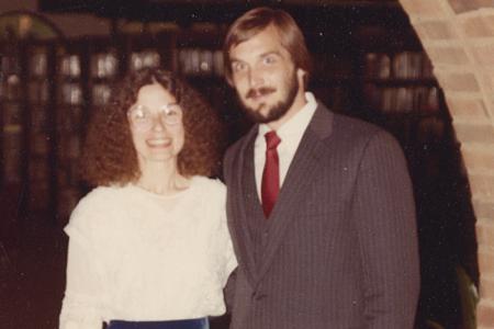Rachel Alexander and Bob Foulk at Their Wedding at the Old Worthington Library