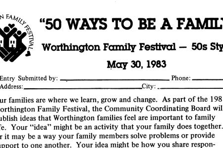 Worthington Family Festival Entry Form